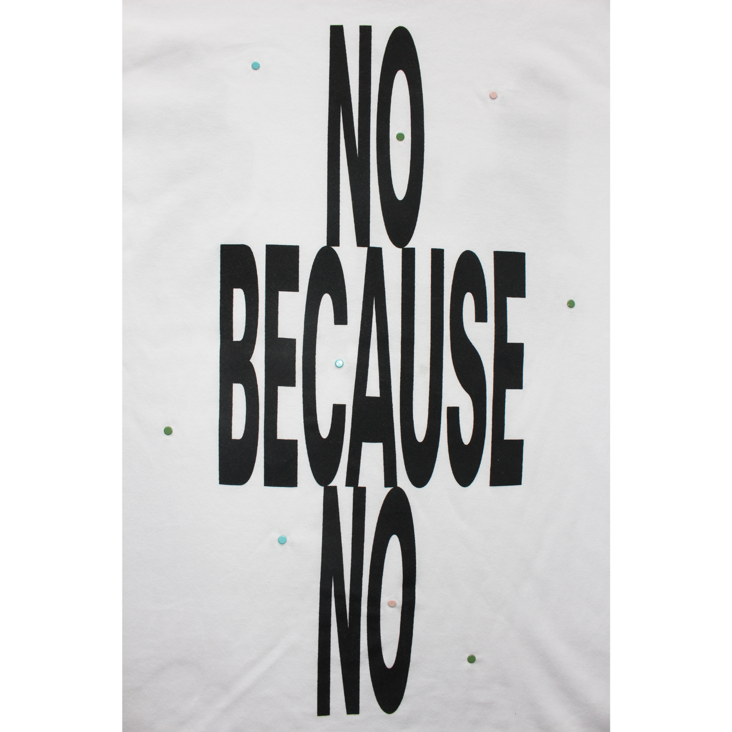 NO BECAUSE NO T-SHIRT
