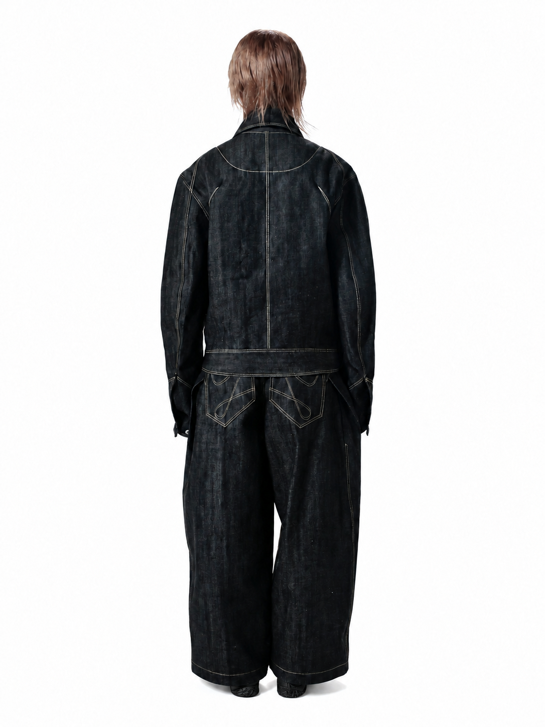 YES DENIM JACKET / BLACK / 着用写真 5
