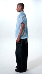 YES CYANOTYPE ALOHA SHIRT