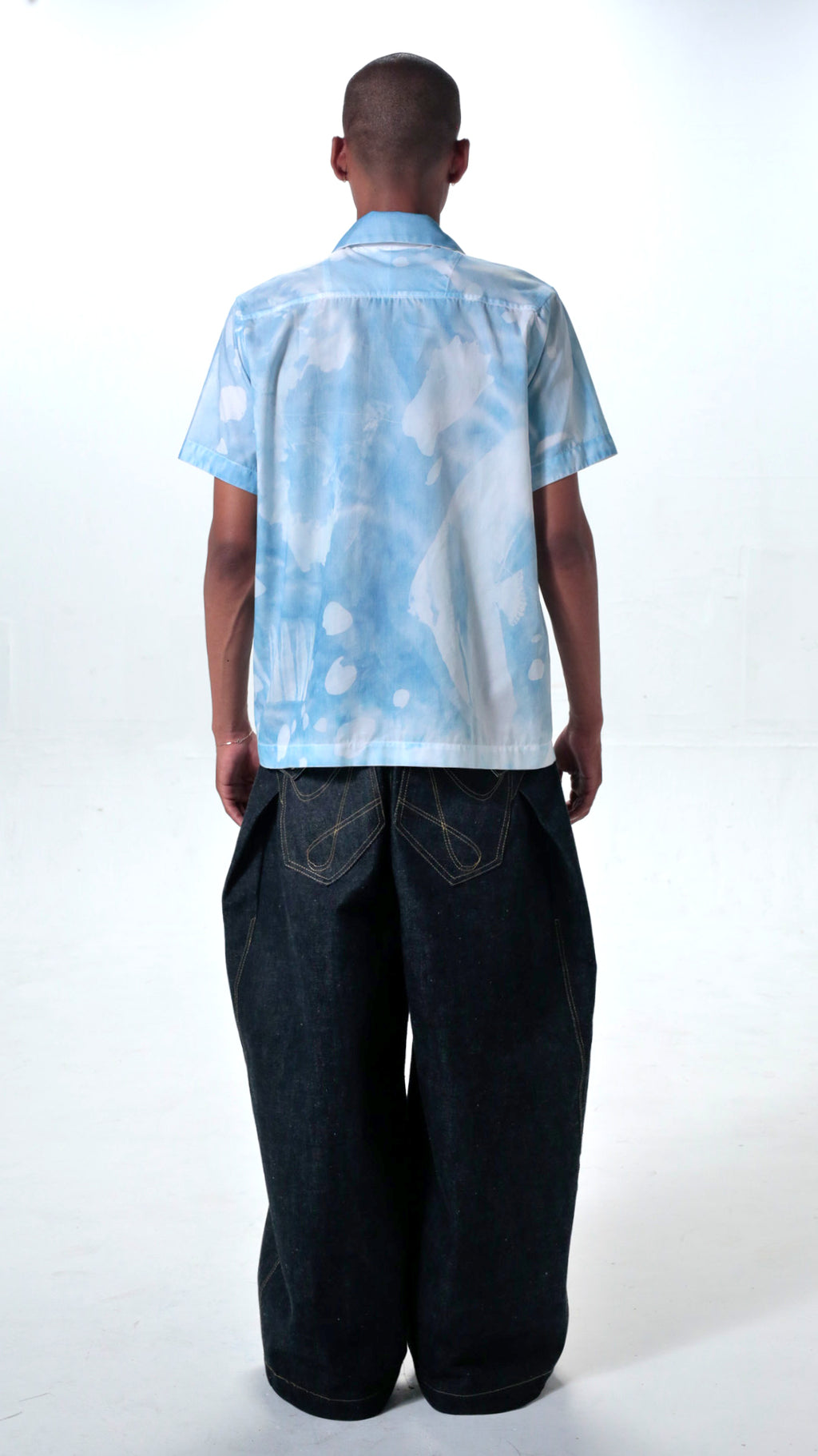YES CYANOTYPE ALOHA SHIRT