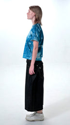 YES CYANOTYPE RINGER TEE