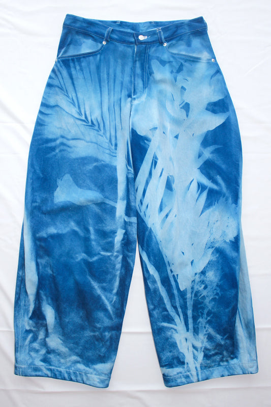 YES CYANOTYPE WIDE PANTS