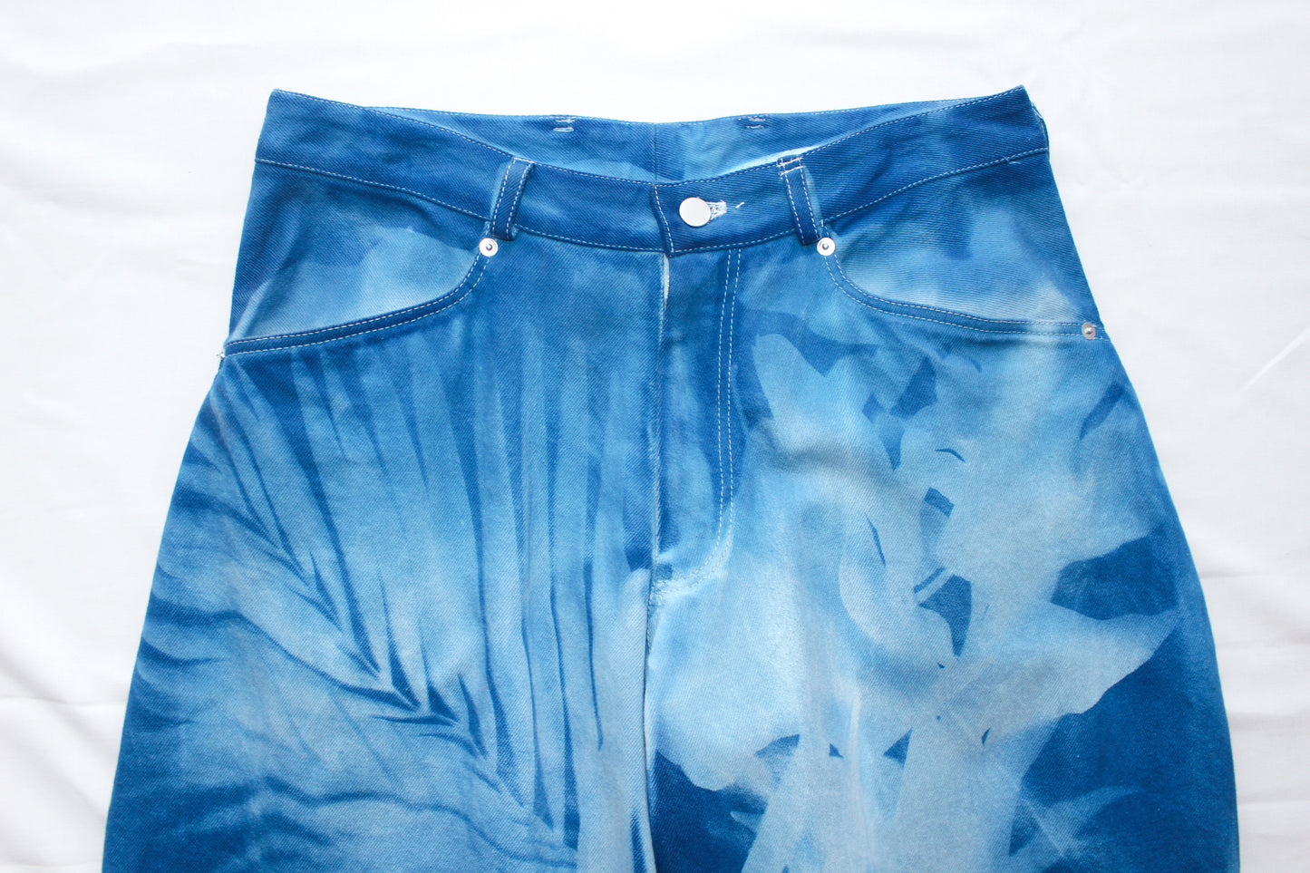 YES CYANOTYPE WIDE PANTS