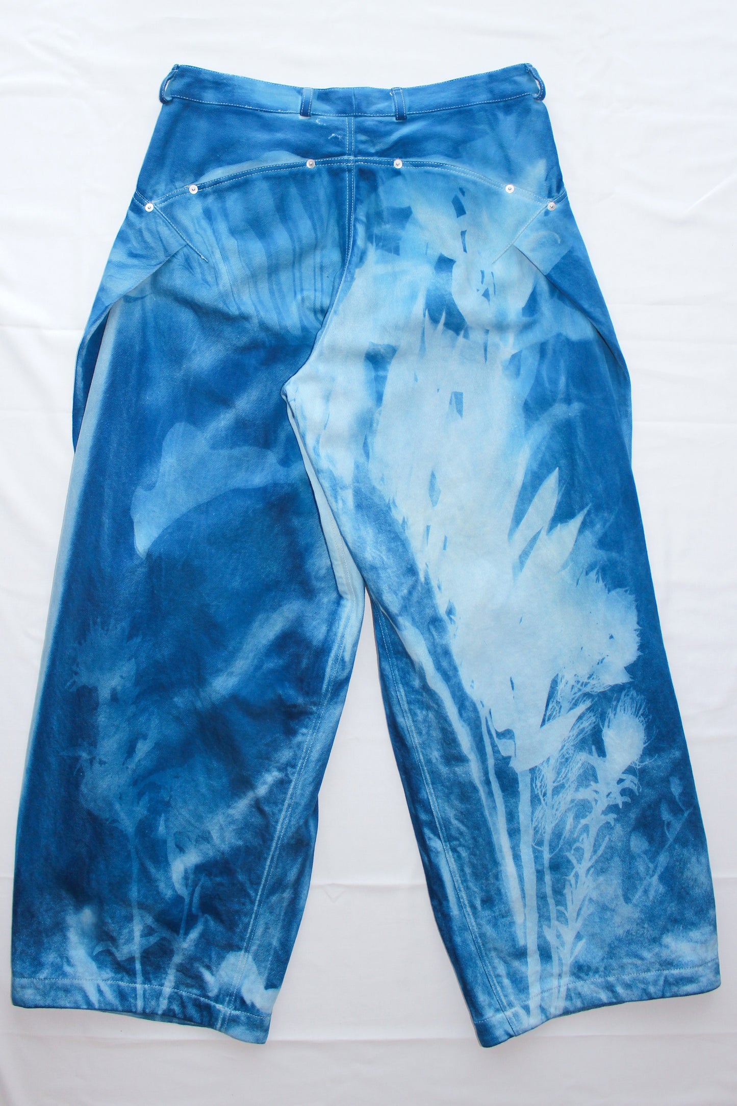 YES CYANOTYPE WIDE PANTS