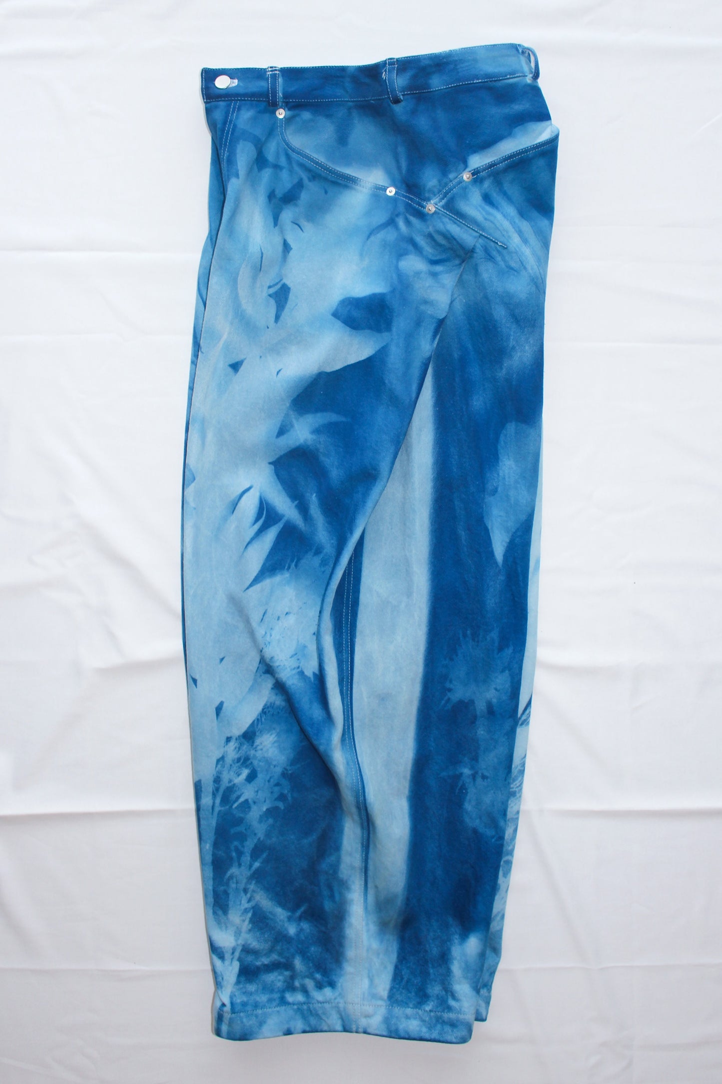 YES CYANOTYPE WIDE PANTS