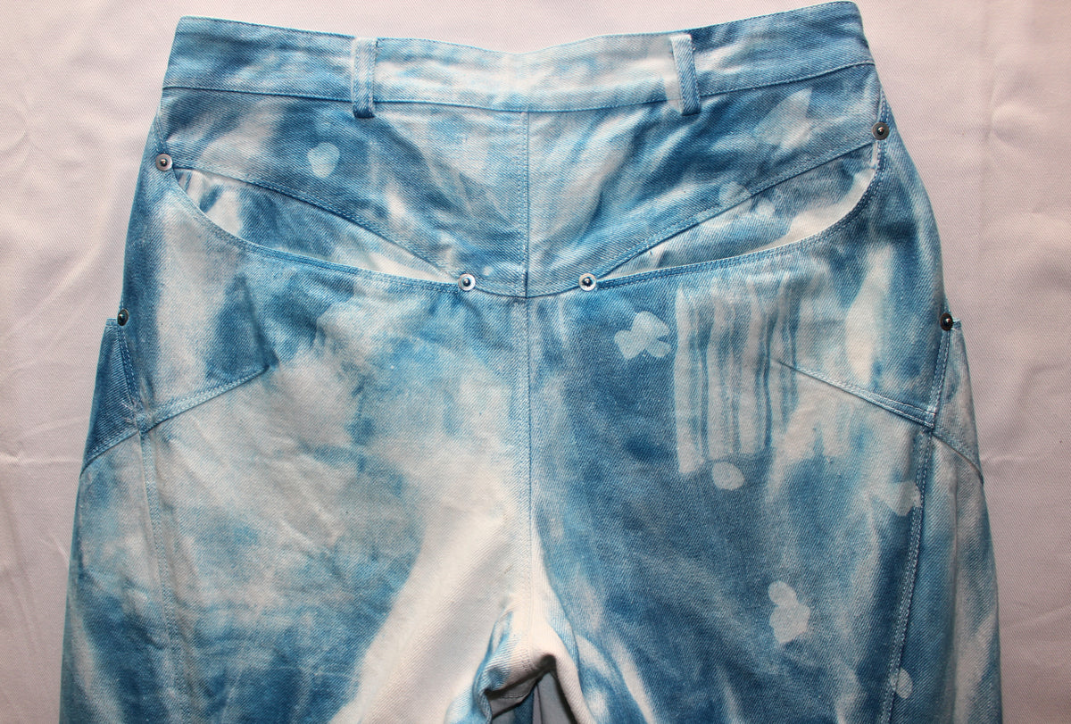 YES CYANOTYPE ENGINEER DENIM PANTS