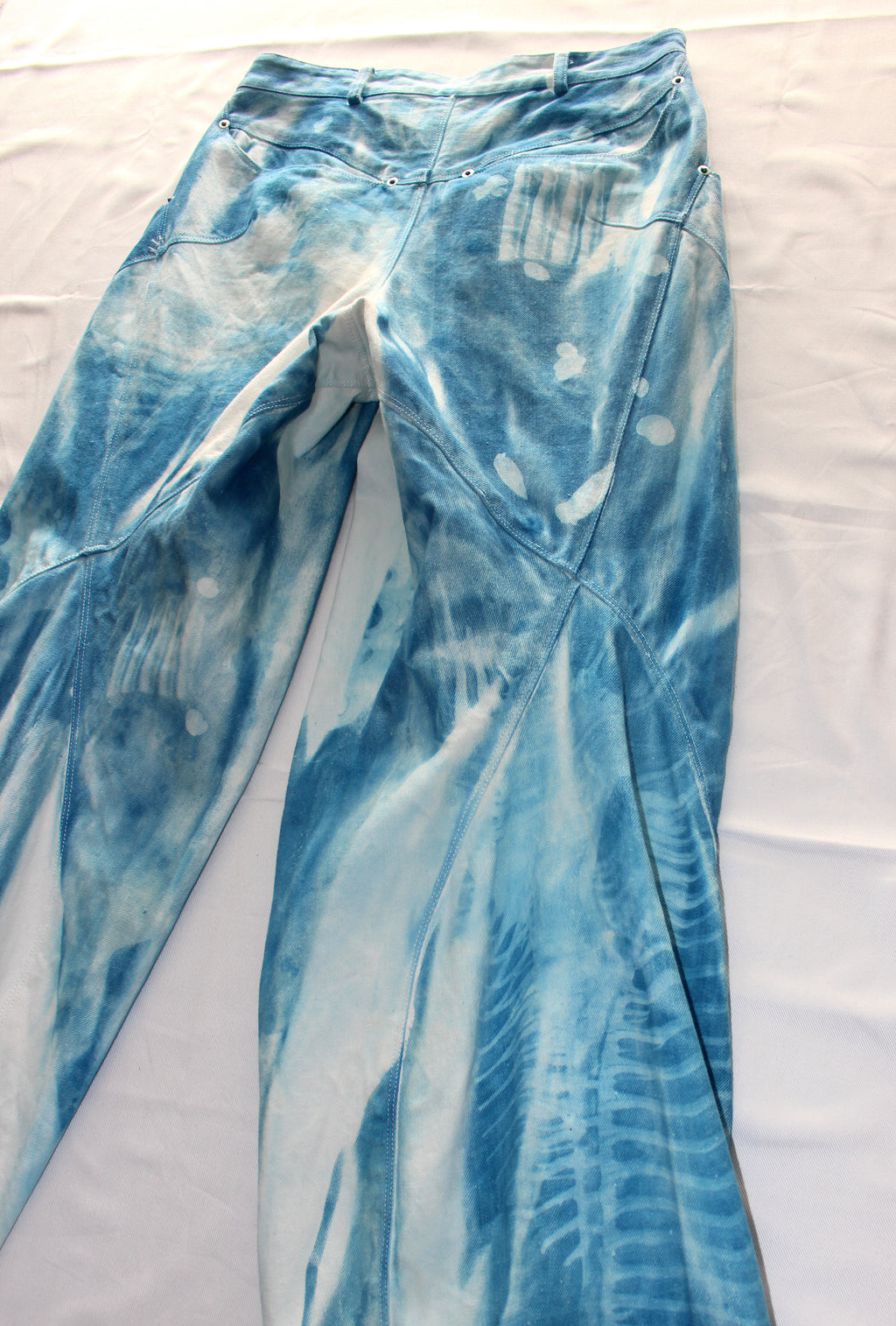 YES CYANOTYPE ENGINEER DENIM PANTS
