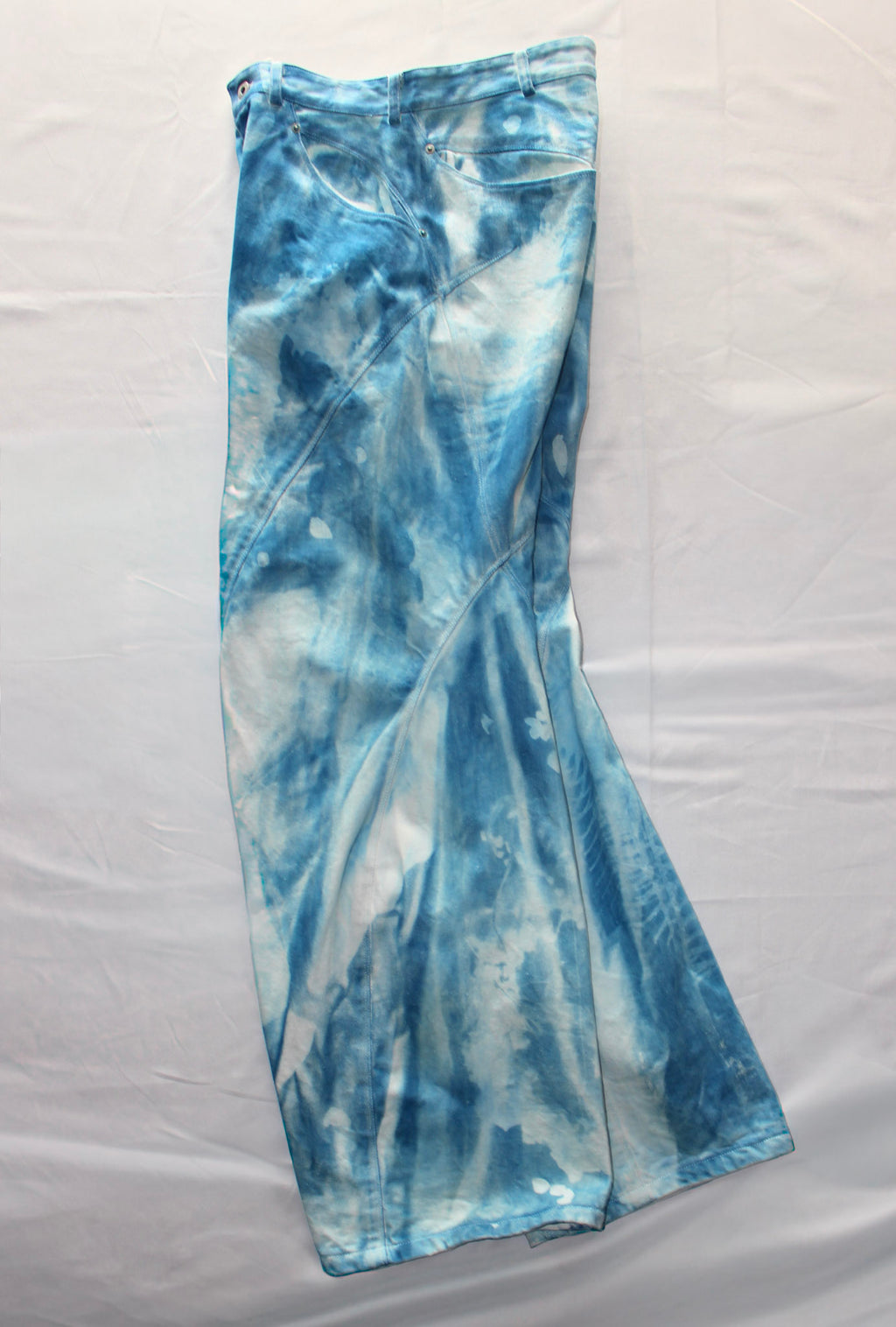 YES CYANOTYPE ENGINEER DENIM PANTS