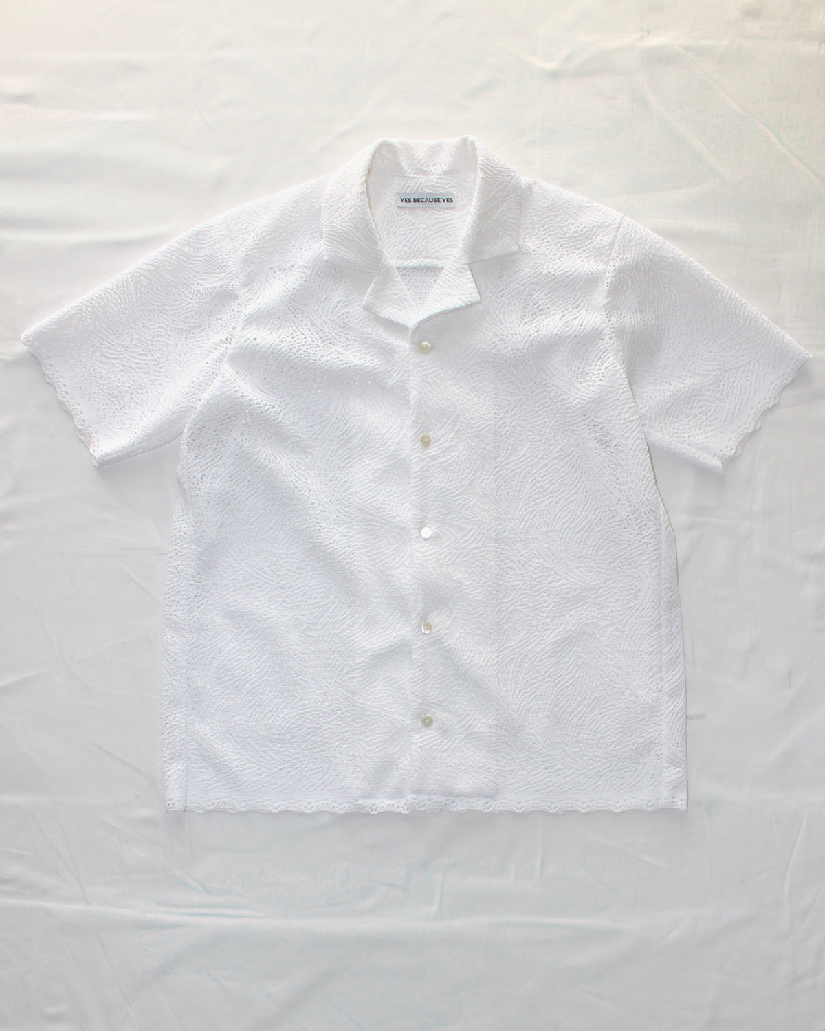 YES LACE ALOHA SHIRT