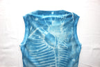 YES CYANOTYPE BOAT NECK TANK TOP
