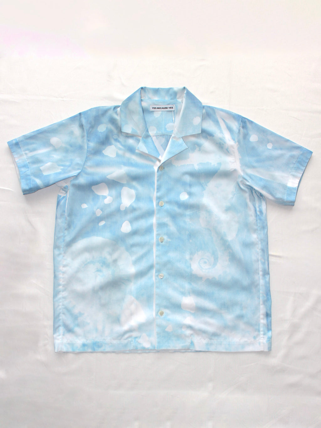 YES CYANOTYPE ALOHA SHIRT